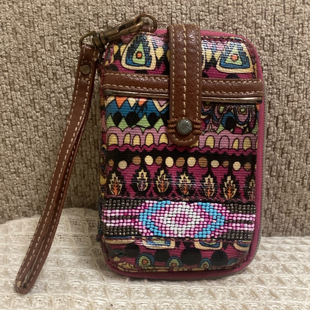 Colorful Patterned Wristlet
